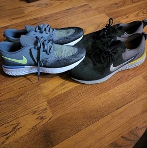 Two pair of Nike Odyssey Flyknit Sneakers